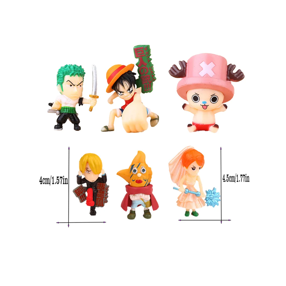 6Pcs/Set One Piece Monkey D. L - đánh giá và giá Model Kit One Piece Bandai