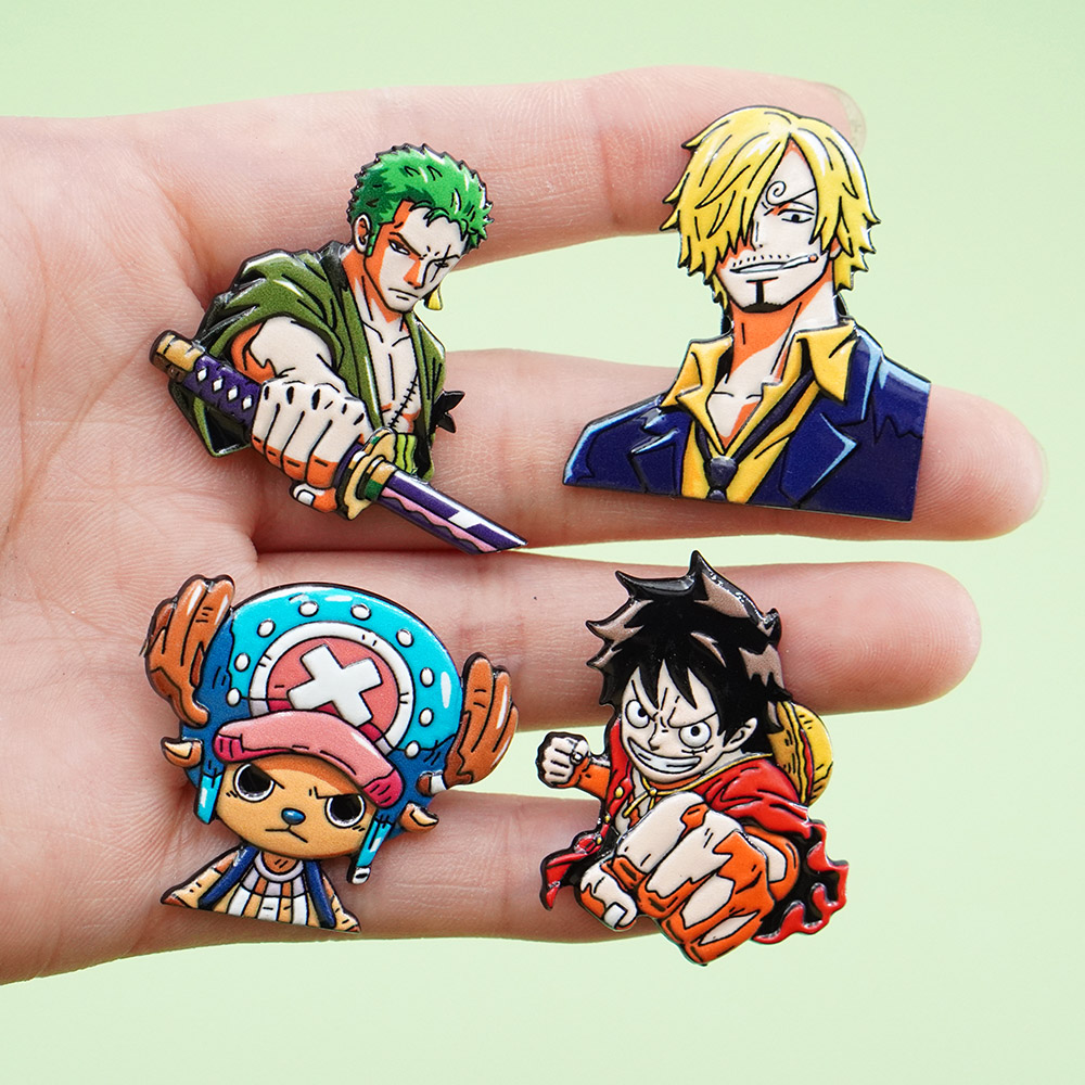 4Pcs Cartoon ONE PIECE Luffy B - đánh giá và giá Model Kit One Piece Bandai