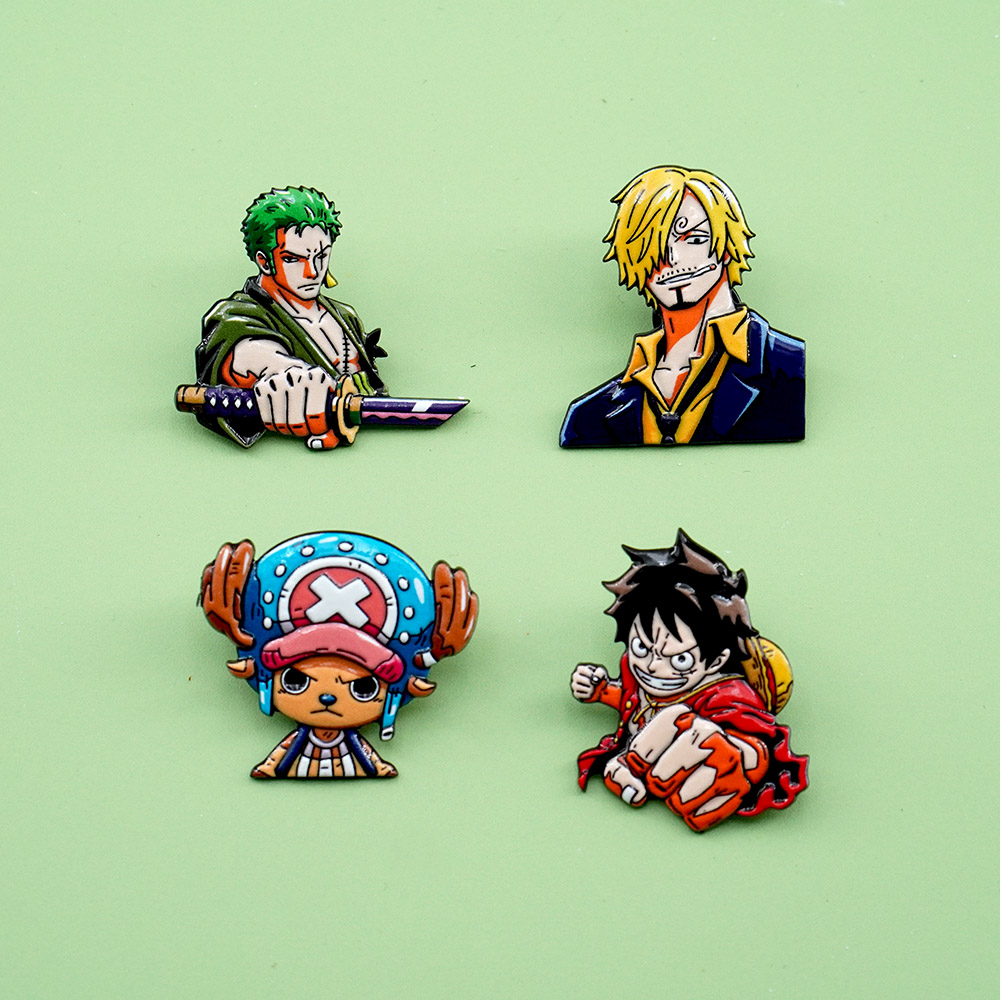4Pcs Cartoon ONE PIECE Luffy B - đánh giá và giá Model Kit One Piece Bandai