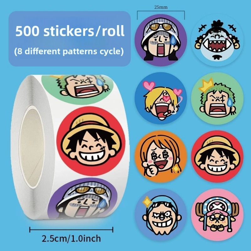 500 stickers/roll One Piece St - đánh giá và giá Model Kit One Piece Bandai