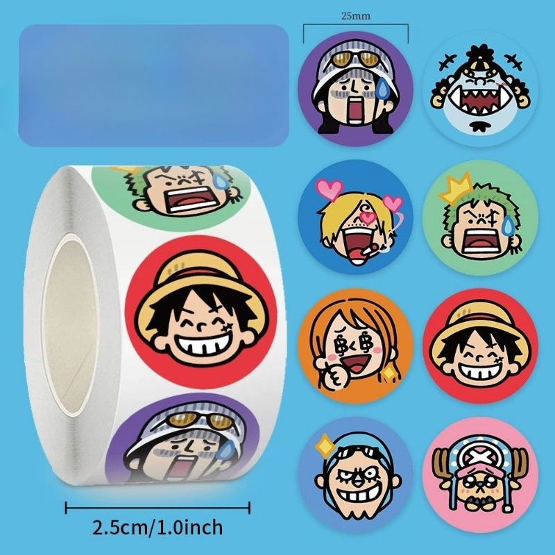 500 stickers/roll One Piece St - đánh giá và giá Model Kit One Piece Bandai