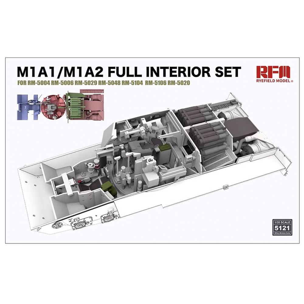 Rye Field 5121 1/35 Scale M1A1 - đánh giá và giá Model Kit Hobby