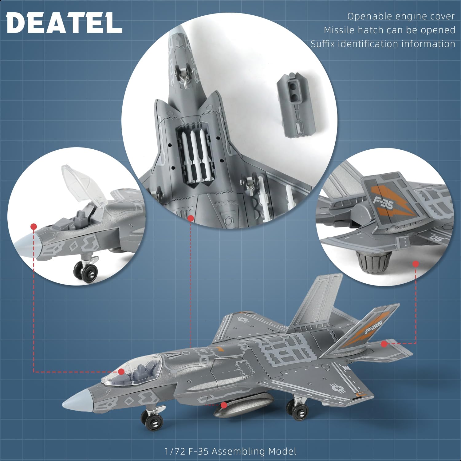 1:72 Scale F-35 Fighter Jet Qu - đánh giá và giá Model Kit Hobby