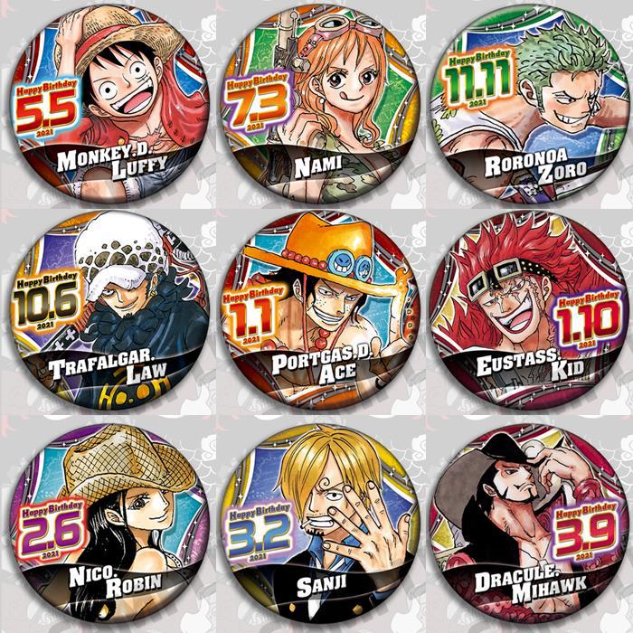 One Piece Anime Badge Pin Set  - đánh giá và giá Model Kit One Piece Bandai